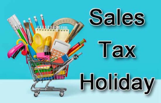 2020 Back-to-School Sales Tax Holiday