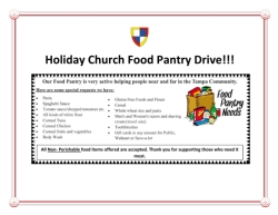 Food Drive Starts Today News And Announcements Bridgeprep