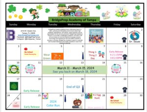 March 2024 Activity Calendar